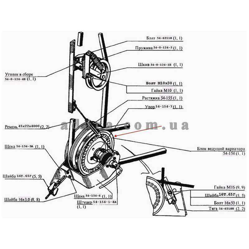 Заказать Вариатор хода нового образца комбайна Нива (Блок ведущий ...
